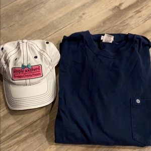 Simply Southern hat and long sleeve T-shirt